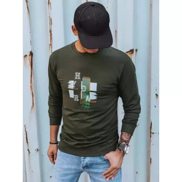  Pánská mikina DSTREET BX5351 KHAKI 