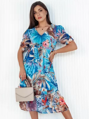 Dámské šaty DSTREET BLOSSOM LOVE EY2524 MODRÁ