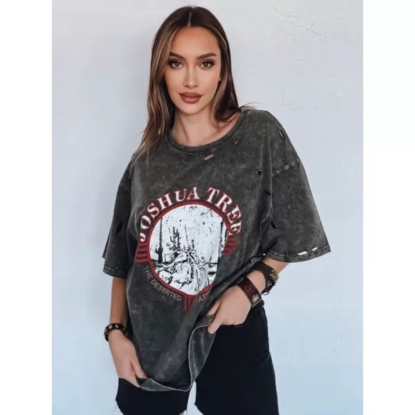  Dámské triko DSTREET JOSHUA RY2630 TMAVĚ ŠEDÁ 