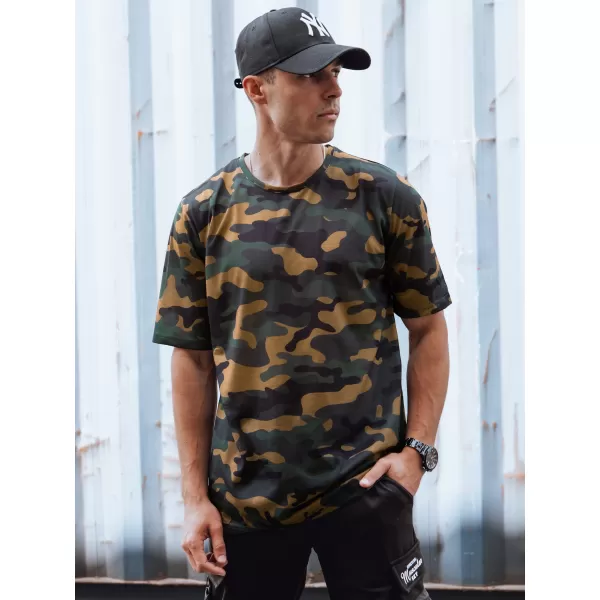  Pánské triko DSTREET RX5594 KHAKI 