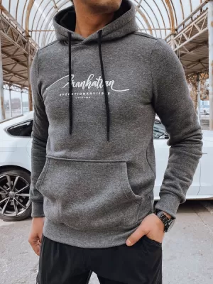 Pánská mikina DSTREET BX5705 TMAVĚ ŠEDÁ