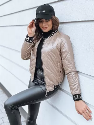 Dámská bunda DSTREET BASEBALL TY2563 KARAMELOVÁ