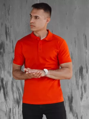 Pánské triko s límečkem DSTREET PX0609 ORANŽOVÁ