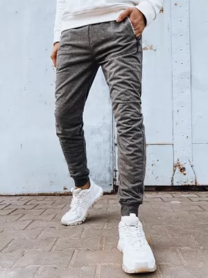 Pánské tepláky DSTREET UX4278 SVĚTLE ŠEDÁ