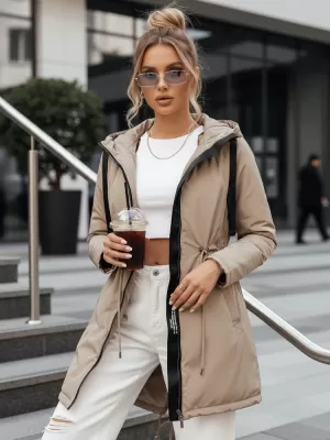 Dámská parka DSTREET VERCHA TY4261 BÉŽOVÁ
