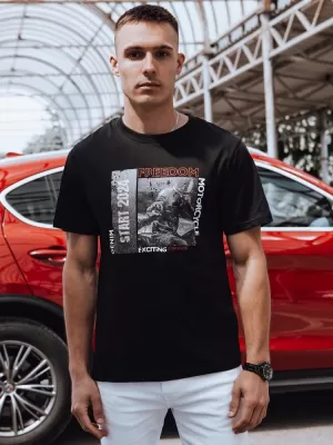 Pánské triko DSTREET RX5464 ČERNÁ