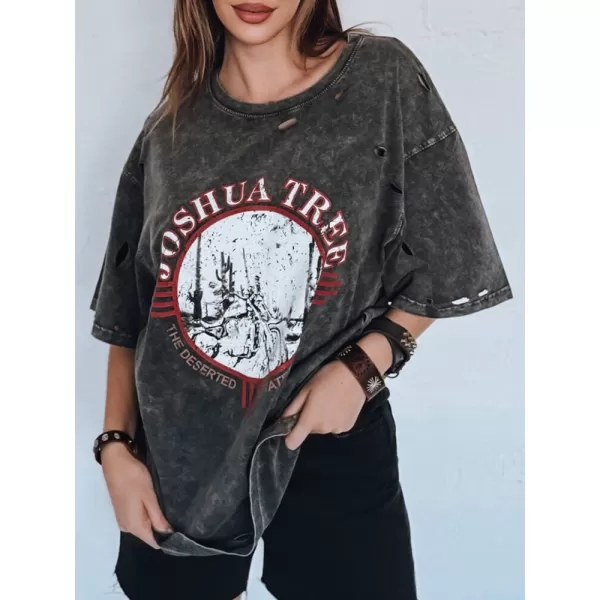  Dámské triko DSTREET JOSHUA RY2630 TMAVĚ ŠEDÁ 