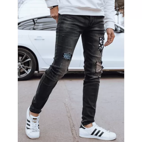  Pánské džíny DSTREET UX4295 ČERNÁ 