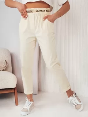 Dámské kalhoty casual DSTREET ERLON UY2029 ŽLUTÁ
