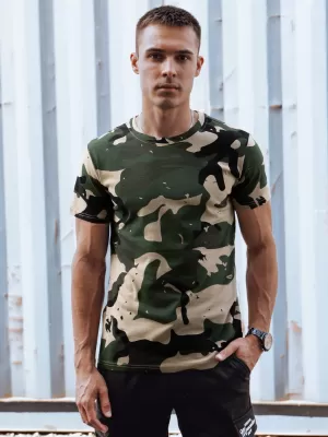 Pánské triko DSTREET RX5599 KHAKI