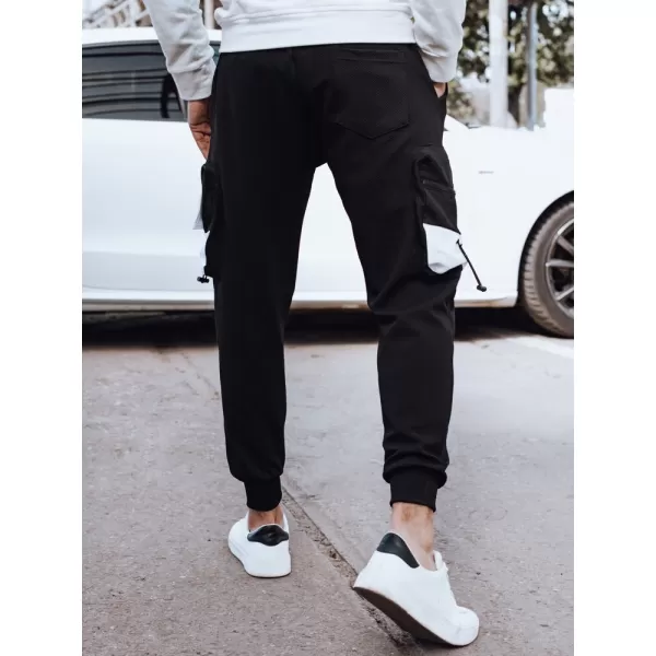  Pánské tepláky DSTREET UX4371 ČERNÁ 