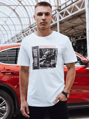 Pánské triko DSTREET RX5463 BÍLÁ