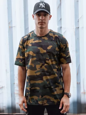 Pánské triko DSTREET RX5594 KHAKI
