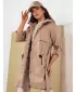 Dámská parka DSTREET NOLES TY4282 BÉŽOVÁ