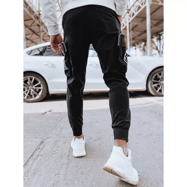  Pánské tepláky DSTREET UX4309 ČERNÁ 