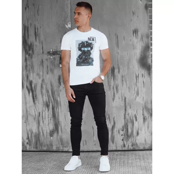  Pánské triko DSTREET RX5537 BÍLÁ 