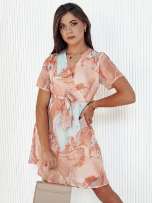 Dámské šaty DSTREET CHICLOVE EY2517 ORANŽOVÁ