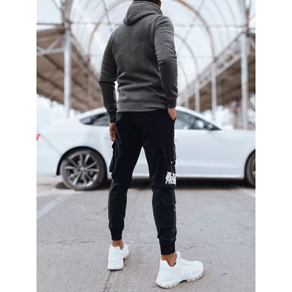  Pánská mikina DSTREET BX5705 TMAVĚ ŠEDÁ 