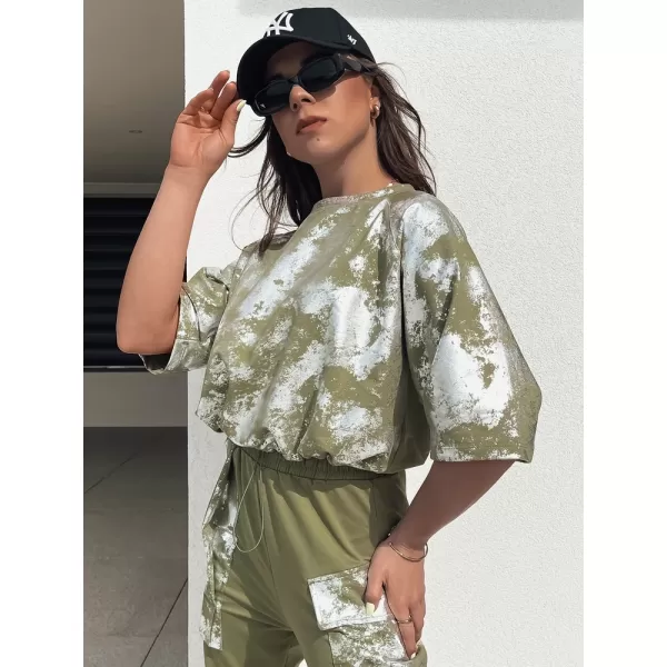  Dámská tepláková souprava DSTREET BIRWEKI AY1047 KHAKI 