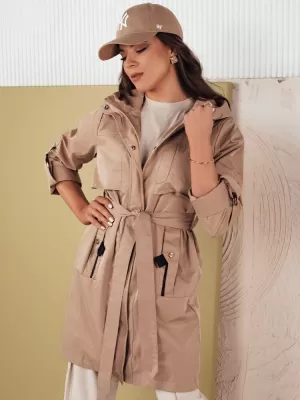 Dámská parka DSTREET NOLES TY4282 BÉŽOVÁ