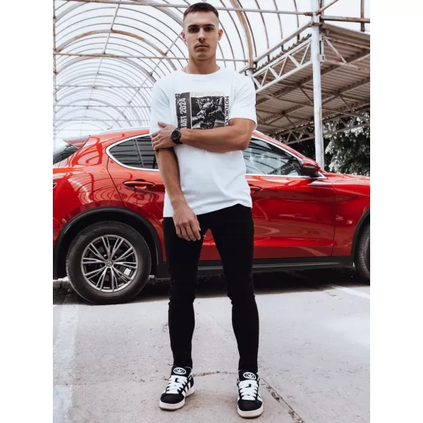  Pánské triko DSTREET RX5463 BÍLÁ 