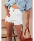 Dámské šortky DSTREET STYLE SHORTS SY0396 BÍLÁ