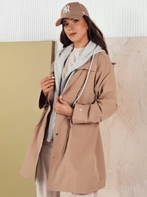 Dámská parka DSTREET LOIRE TY4295 BÉŽOVÁ
