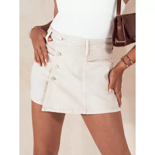  Dámské šortky DSTREET SUMERLUXE SY0374 BÉŽOVÁ 