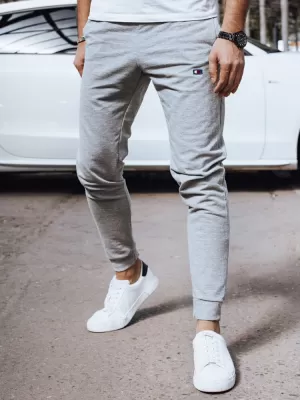 Pánské tepláky DSTREET UX4375 SVĚTLE ŠEDÁ