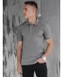 Pánské triko s límečkem DSTREET PX0599 TMAVĚ MODRÁ