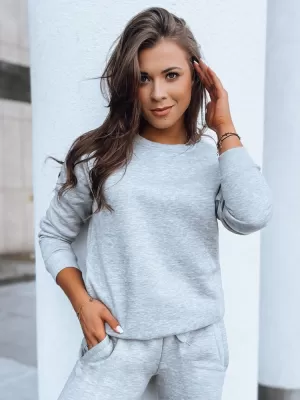 Dámská mikina DSTREET FASHION II BY0152 SVĚTLE ŠEDÁ