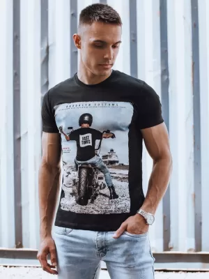 Pánské triko DSTREET RX5549 ČERNÁ