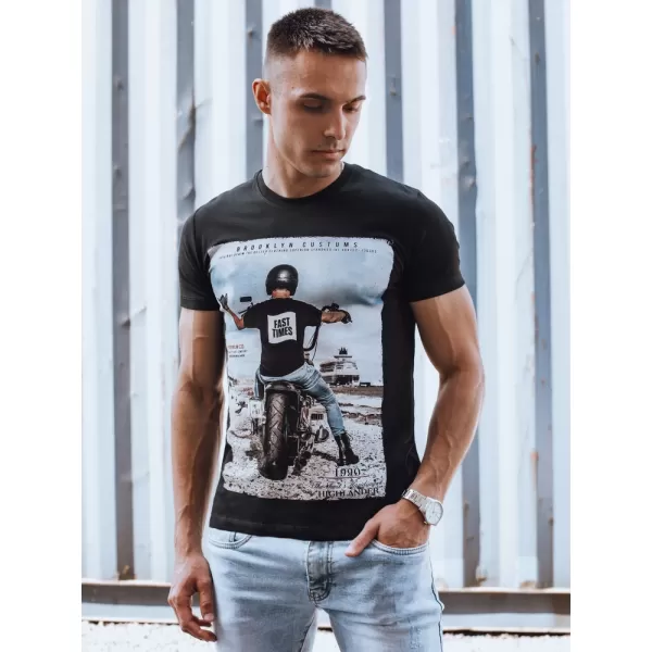 Pánské triko DSTREET RX5549 ČERNÁ 