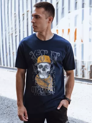 Pánské triko DSTREET RX5618 TMAVĚ MODRÁ