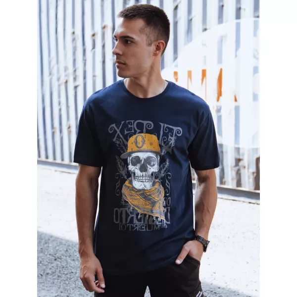  Pánské triko DSTREET RX5618 TMAVĚ MODRÁ 