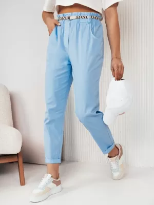 Dámské kalhoty casual DSTREET ERLON UY2028 SVĚTLE MODRÁ