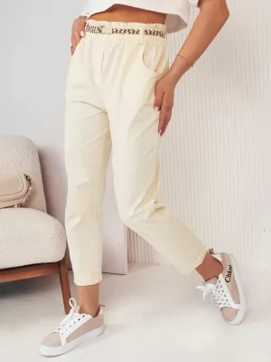 Dámské kalhoty casual DSTREET ERLON UY2029 ŽLUTÁ