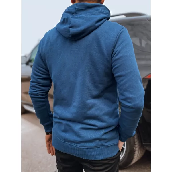  Pánská mikina DSTREET BX5708 MODRÁ 