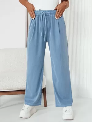 Dámské kalhoty casual DSTREET ASTERS UY2036 SVĚTLE MODRÁ