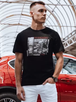 Pánské triko DSTREET RX5464 ČERNÁ