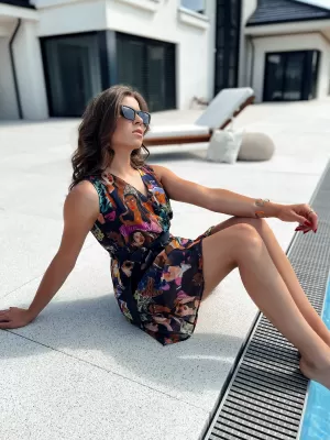 Dámské šaty DSTREET ISABELLA EY2503 ČERNÁ