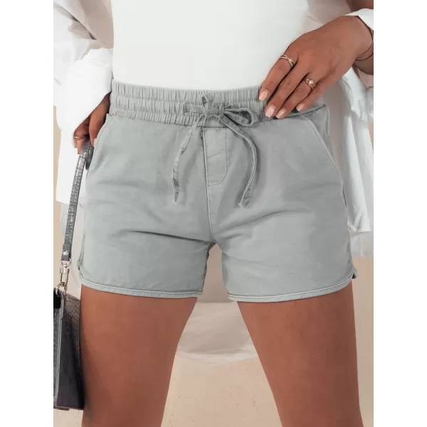  Dámské šortky DSTREET CITYCHIC SY0349 SVĚTLE ŠEDÁ 