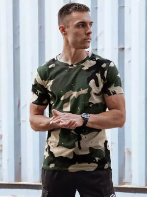 Pánské triko DSTREET RX5599 KHAKI