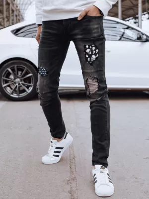Pánské džíny DSTREET UX4295 ČERNÁ