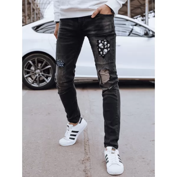  Pánské džíny DSTREET UX4295 ČERNÁ 