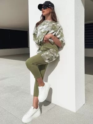 Dámská tepláková souprava DSTREET BIRWEKI AY1047 KHAKI