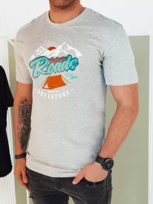 Pánské triko DSTREET RX5401 SVĚTLE ŠEDÁ