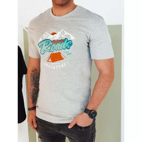  Pánské triko DSTREET RX5401 SVĚTLE ŠEDÁ 