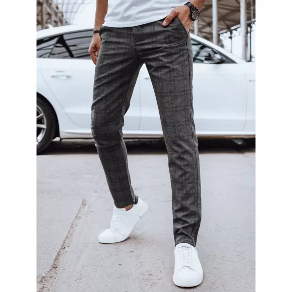  Pánské kalhoty DSTREET UX4399 TMAVĚ ŠEDÁ 