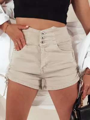 Dámské šortky DSTREET STYLE SHORTS SY0391 BÉŽOVÁ